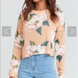 Show Me Your Mumu Cropped Varsity Sweater